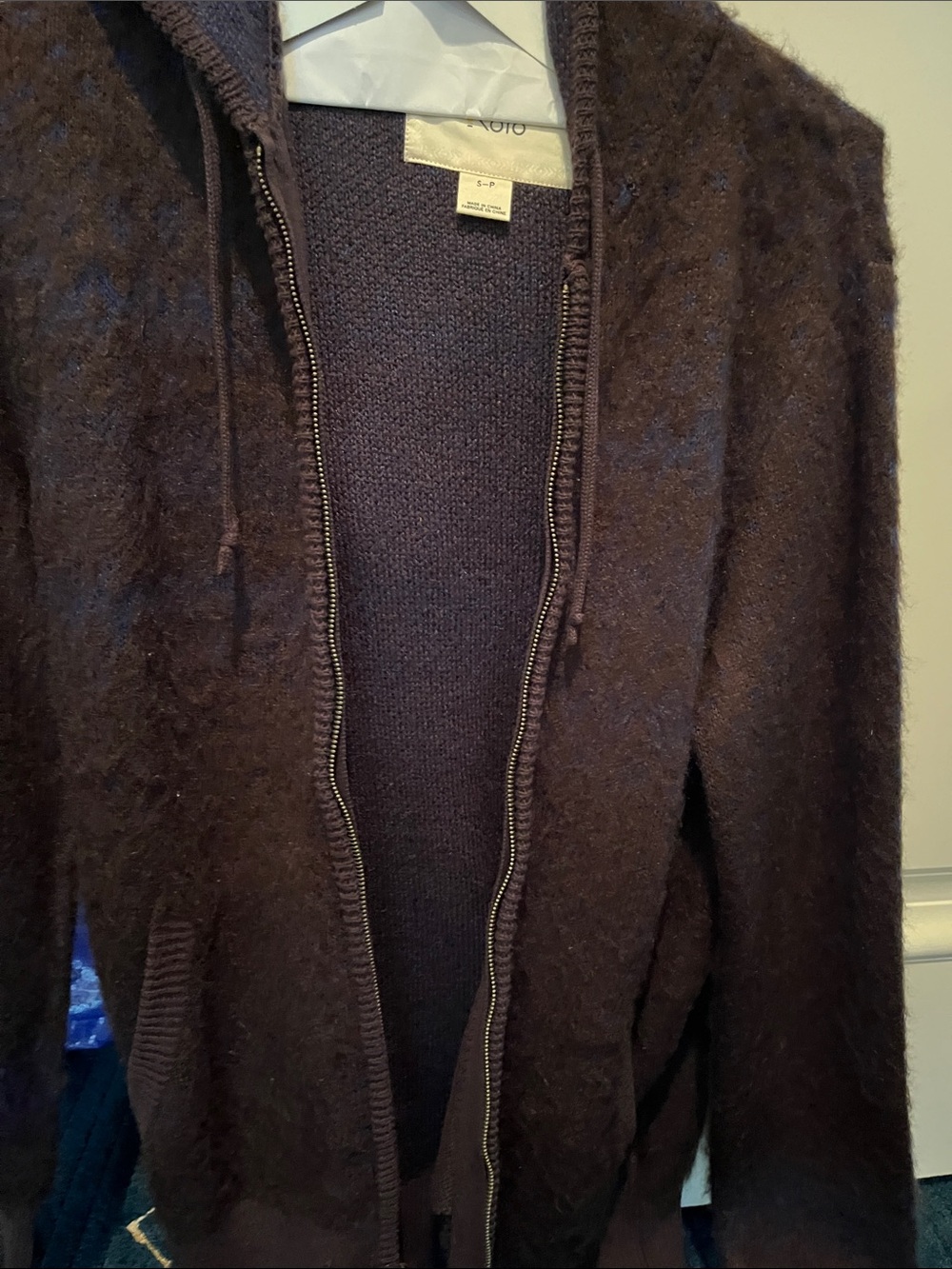 Cozy Men's Dark Brown Zip-Up Sweater Hoodie